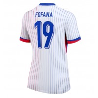 Camisa de Futebol França Youssouf Fofana #19 Equipamento Secundário Mulheres Europeu 2024 Manga Curta
